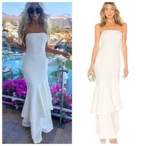 NWT REVOLVE LIKELY Davey White Formal Gown Dress
